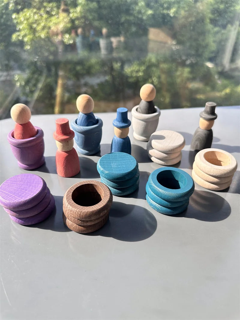 Rainbow Loose Parts Sorting Set