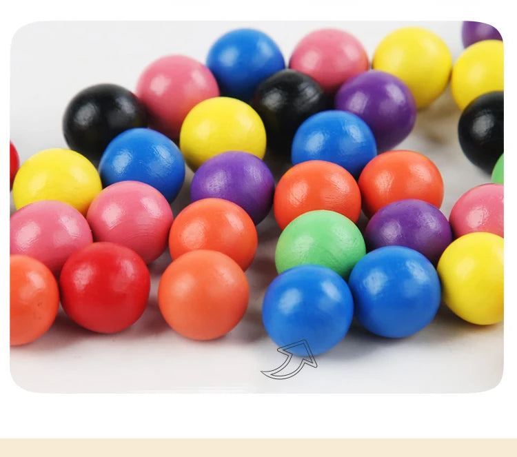 Five Test Tube Clip Beads Educational Game | Oliver Montessori