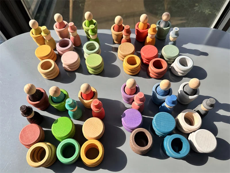 Rainbow Loose Parts Sorting Set