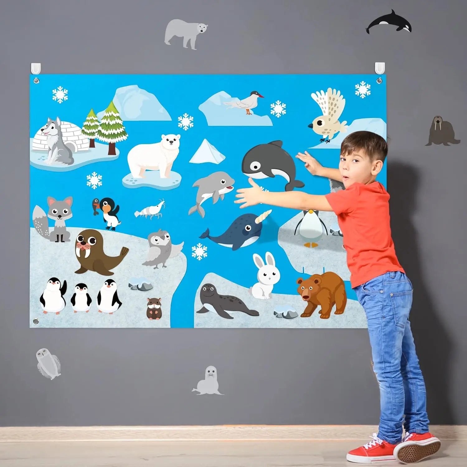 Felt Story Board for Kids – Themed Storytelling Set – Oliver & Company