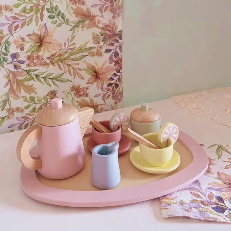 Pretend Play Tea & Dessert Set | Oliver Montessori Toys