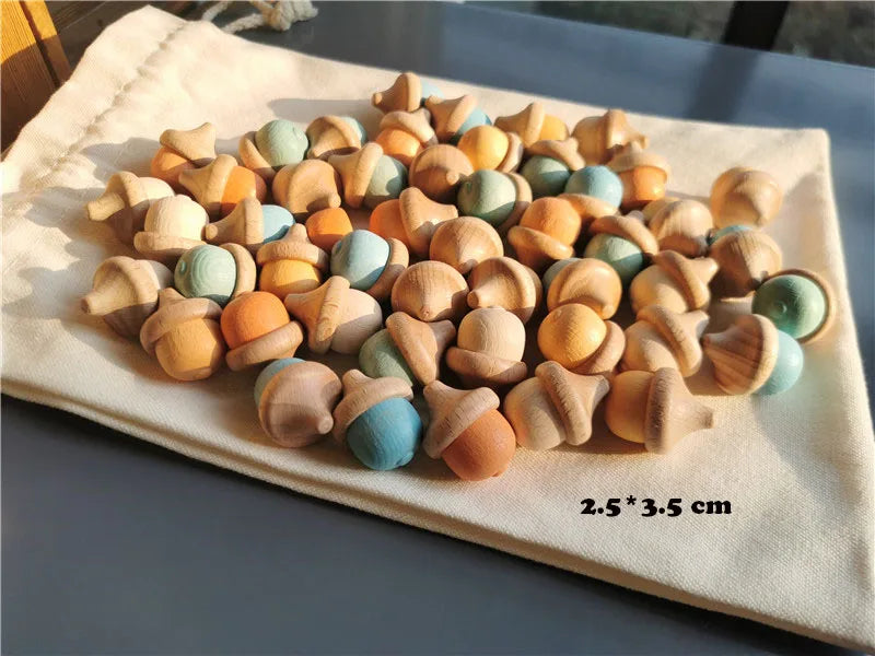 Wooden Round Sorting Trays