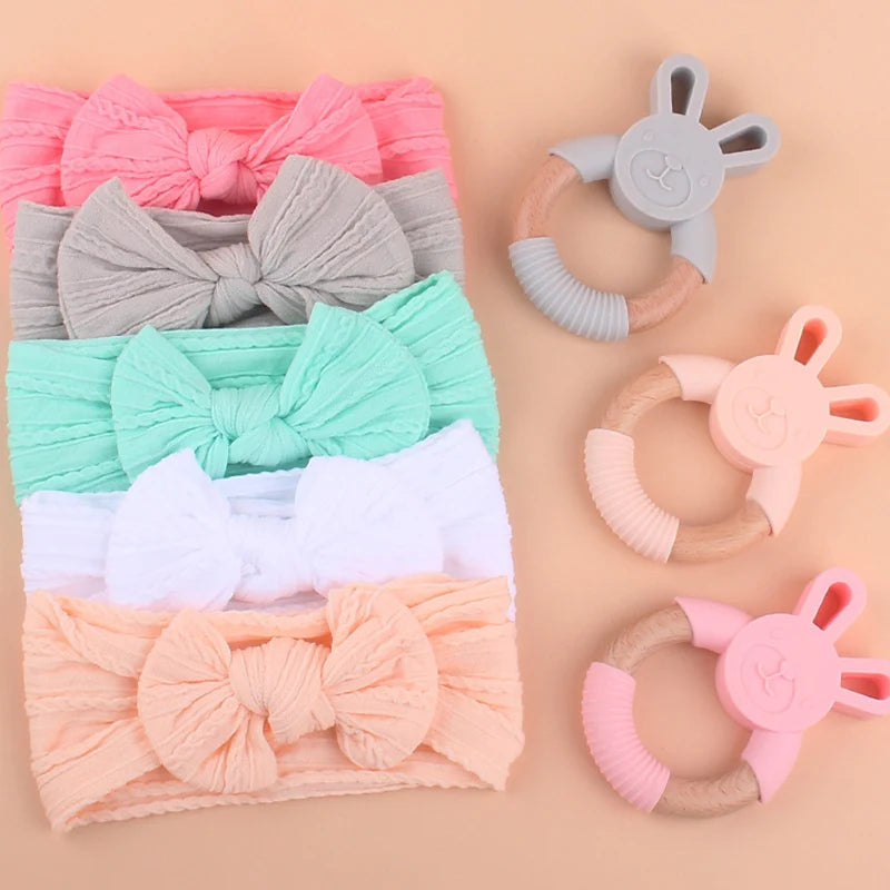 Baby Silicone Teether Newborn Gift Sets | Oliver Montessori Toys