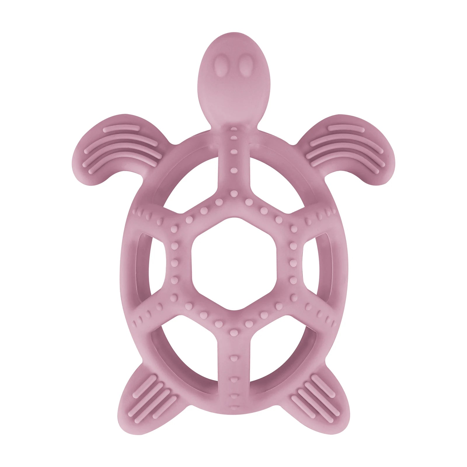 Teether – Cartoon Turtle Design - pink