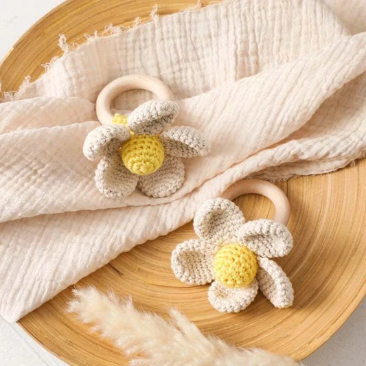 Handmade Wooden Crochet Rattles - 14 Styles