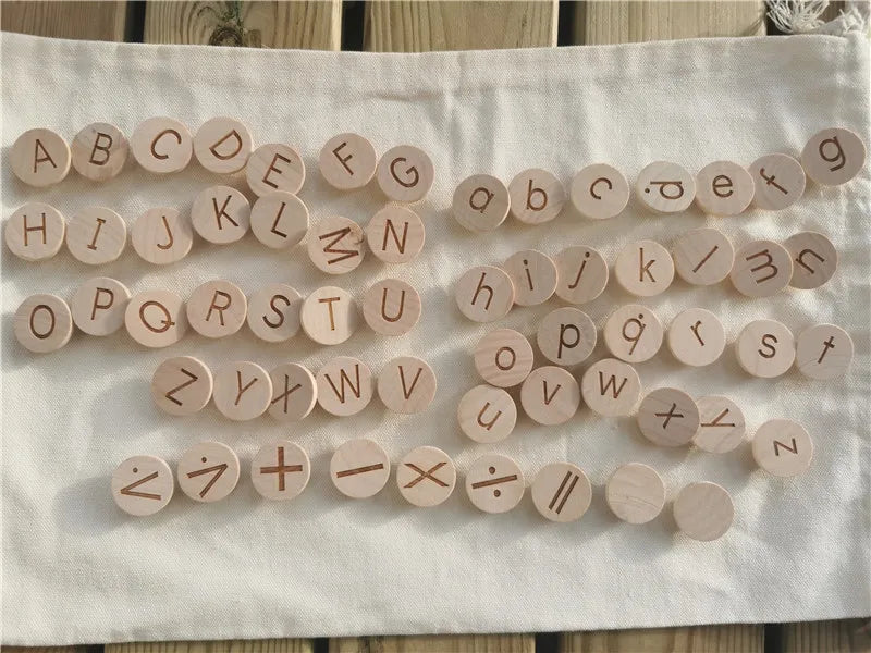 Wooden 100 Peg Board with Beads, Alphabets, and Numbers