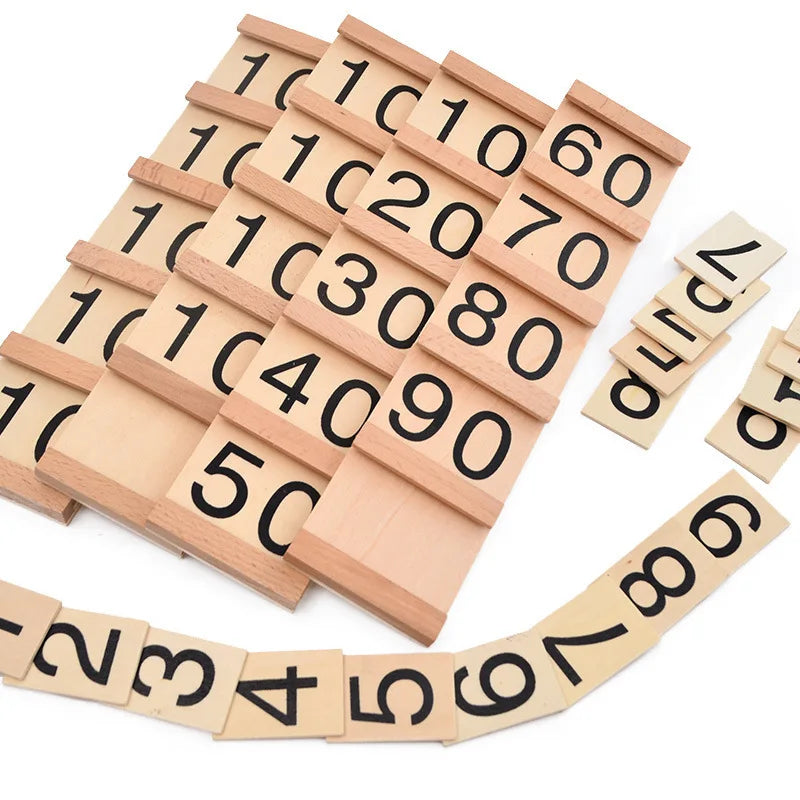 Wooden Numbers 1-99 Board | Montessori Math Toy