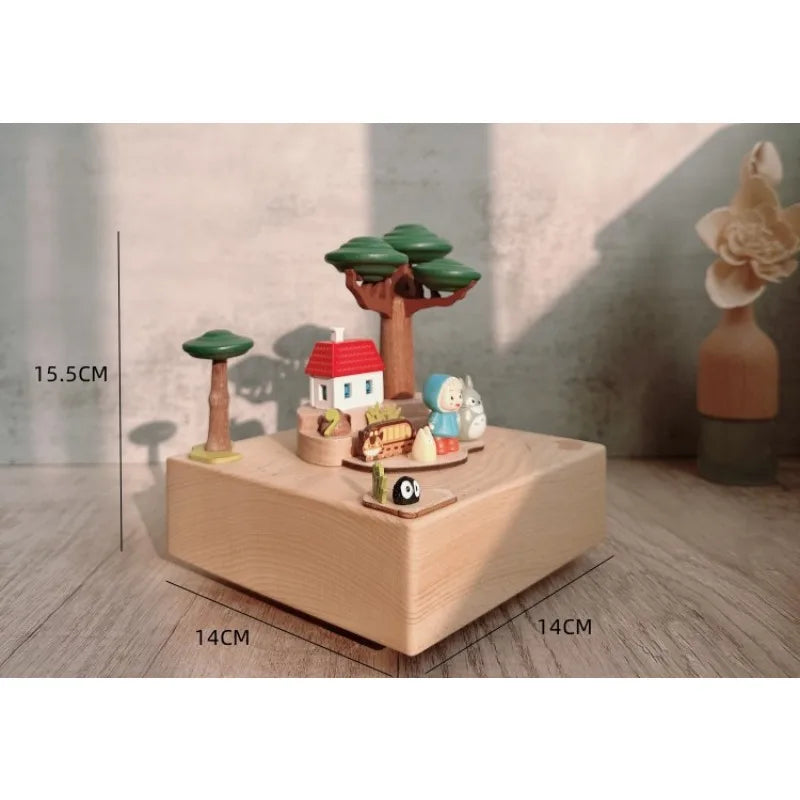 Wooden Carousel Music Box – Wind-Up Gift for Kids & Collectors | Oliver & Company Montessori Toys