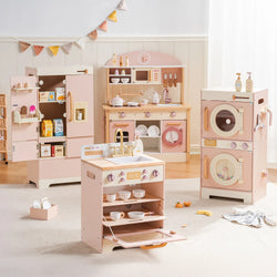 Wooden Play Refrigerator with Ice Dispenser | Kids Kitchen Toy