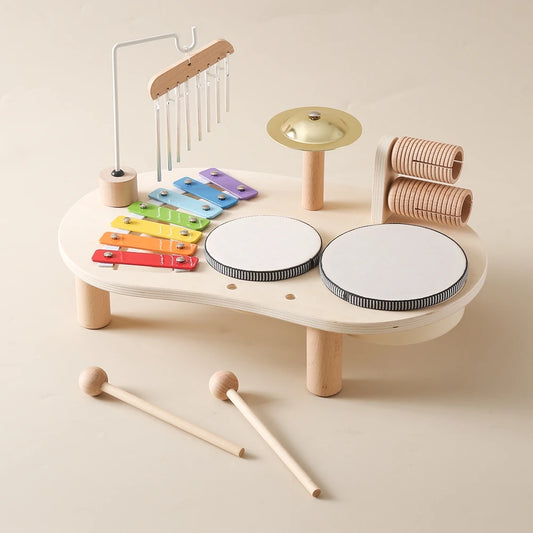 Montessori Drum Table Musical Instruments