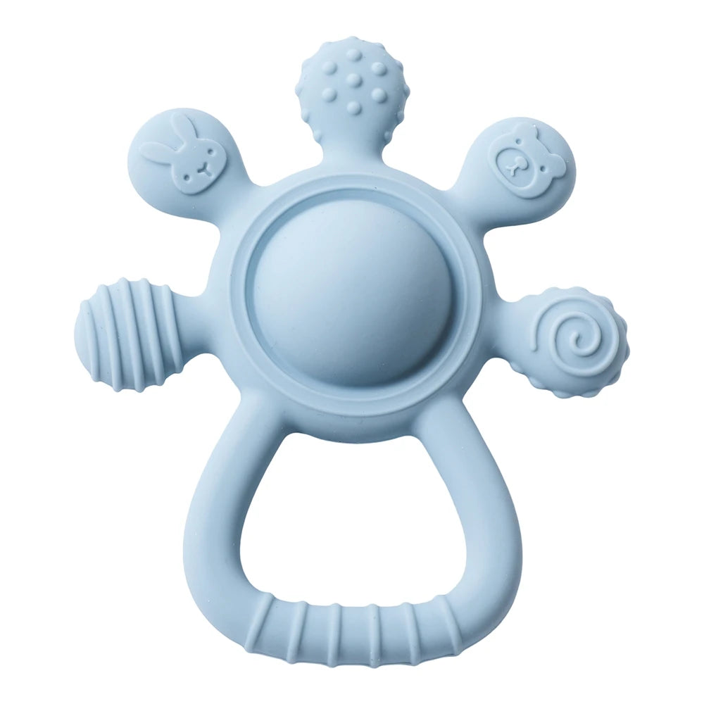 Silicone Teether Rattle & Hand Bell