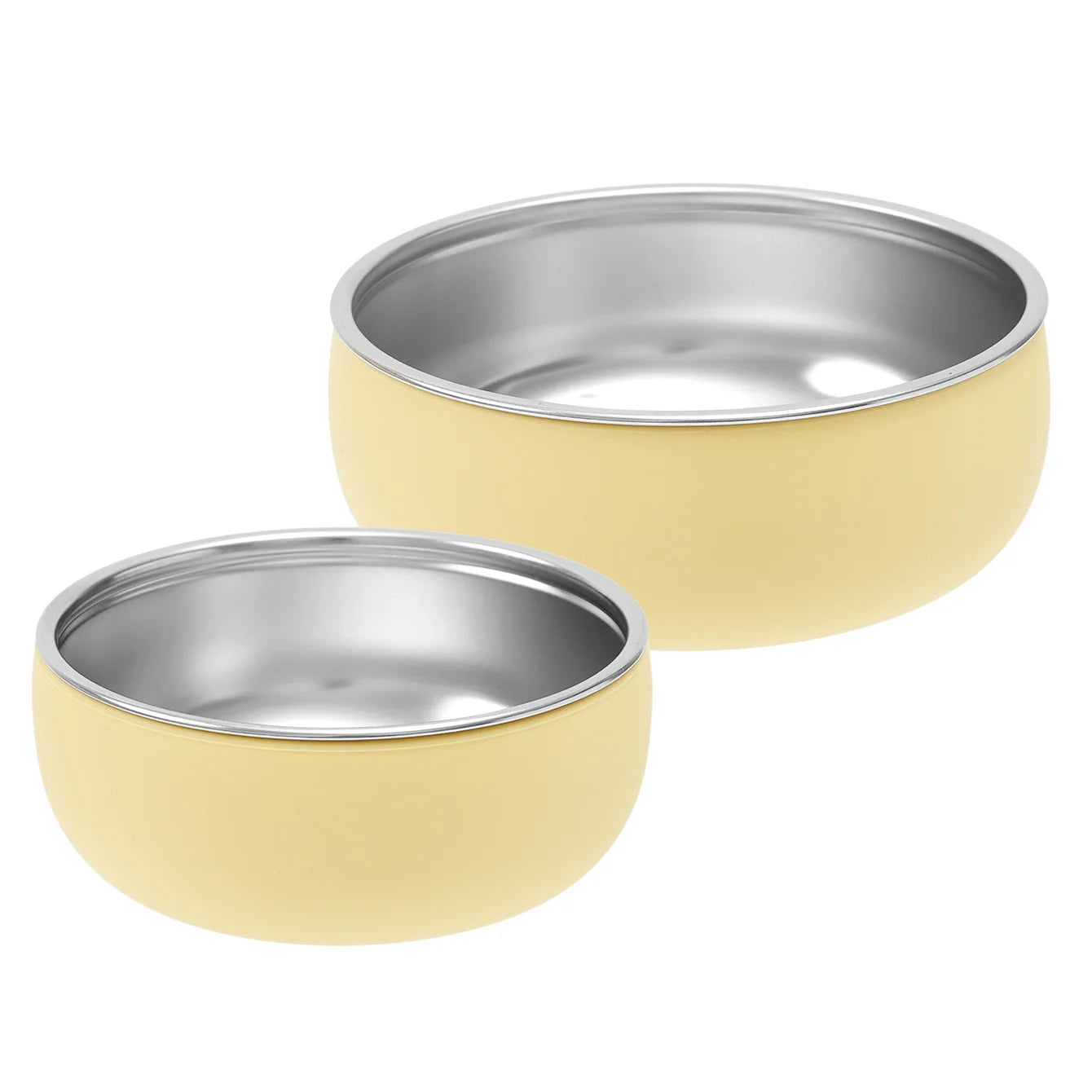 2-Piece Stainless Steel Bowl Set with Detachable Silicone Bases | Oliver Montessori Toys