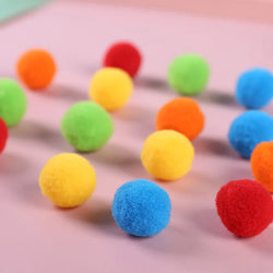 200-1000pcs Multicolor Pompoms DIY Crafts | Oliver Montessori