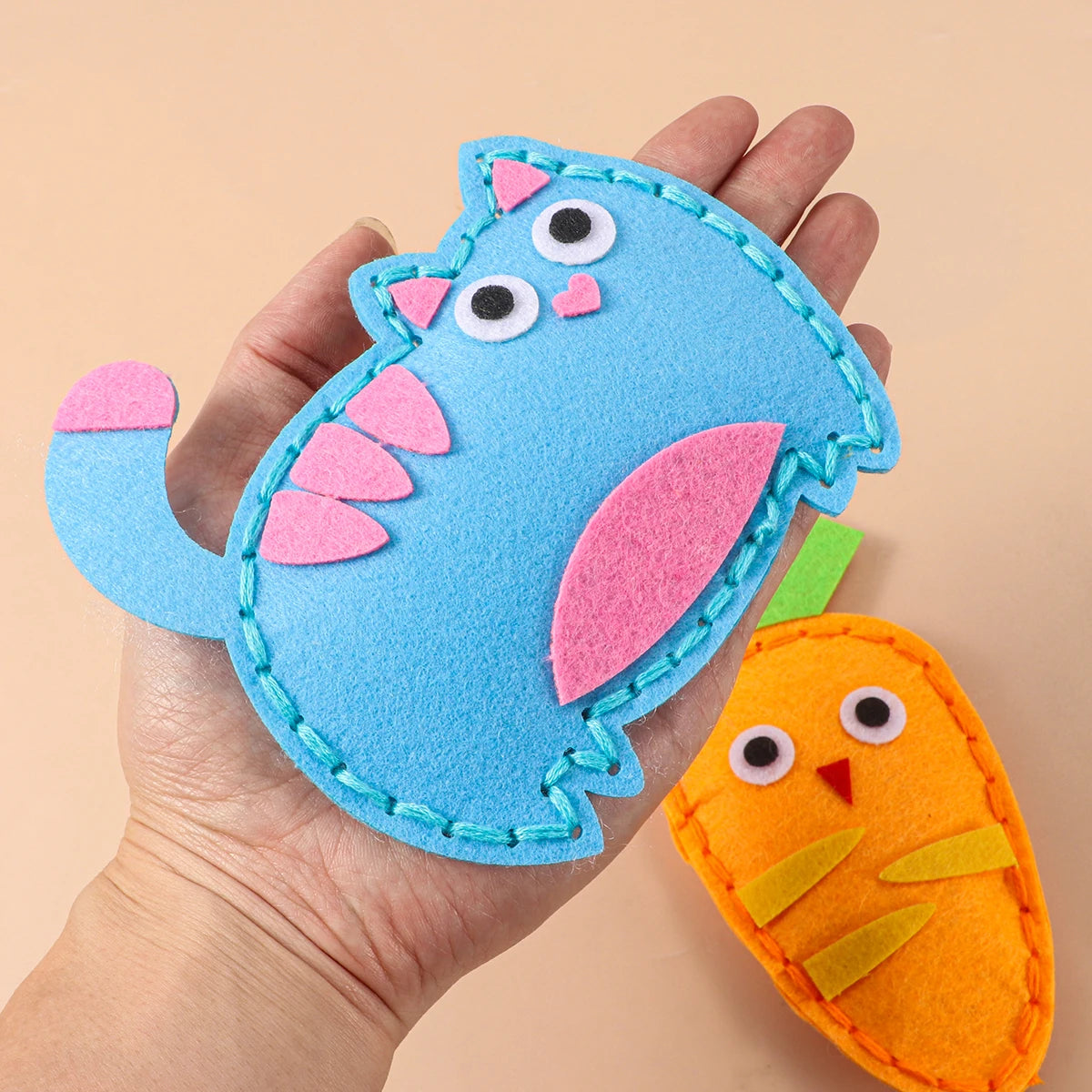 Felt Animal Sewing Kit for Kids – 6 Characters – Oliver & Company