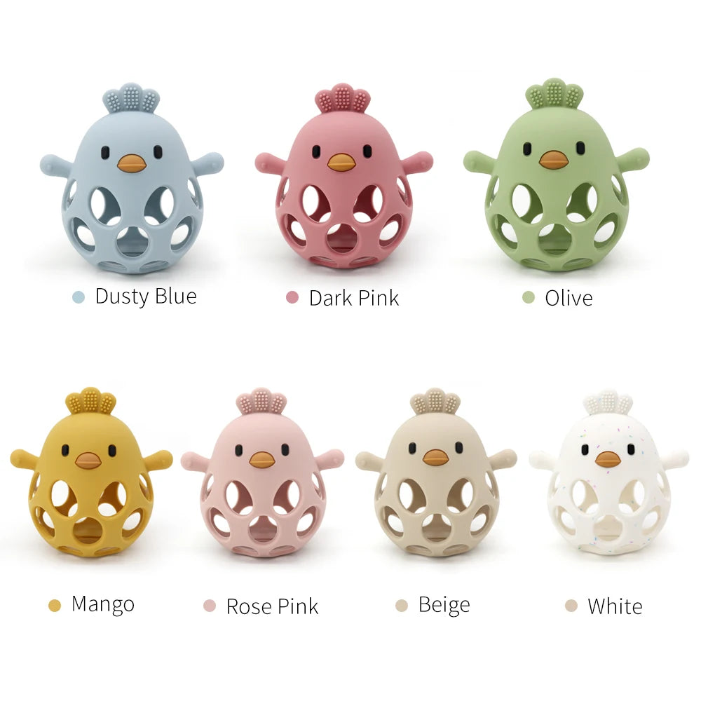 Oliver & Company Cartoon Chicken Teething Toy