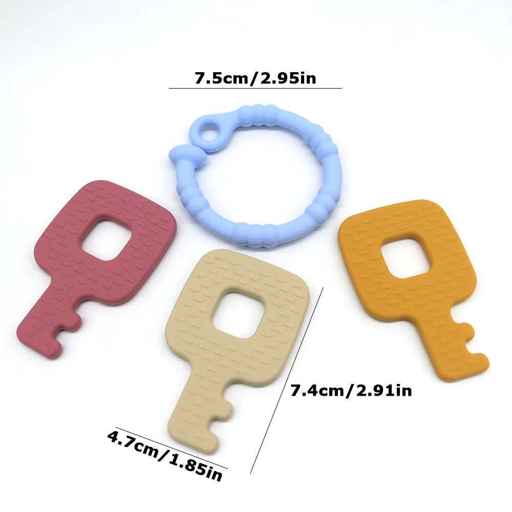 Silicone Key Teether Ring