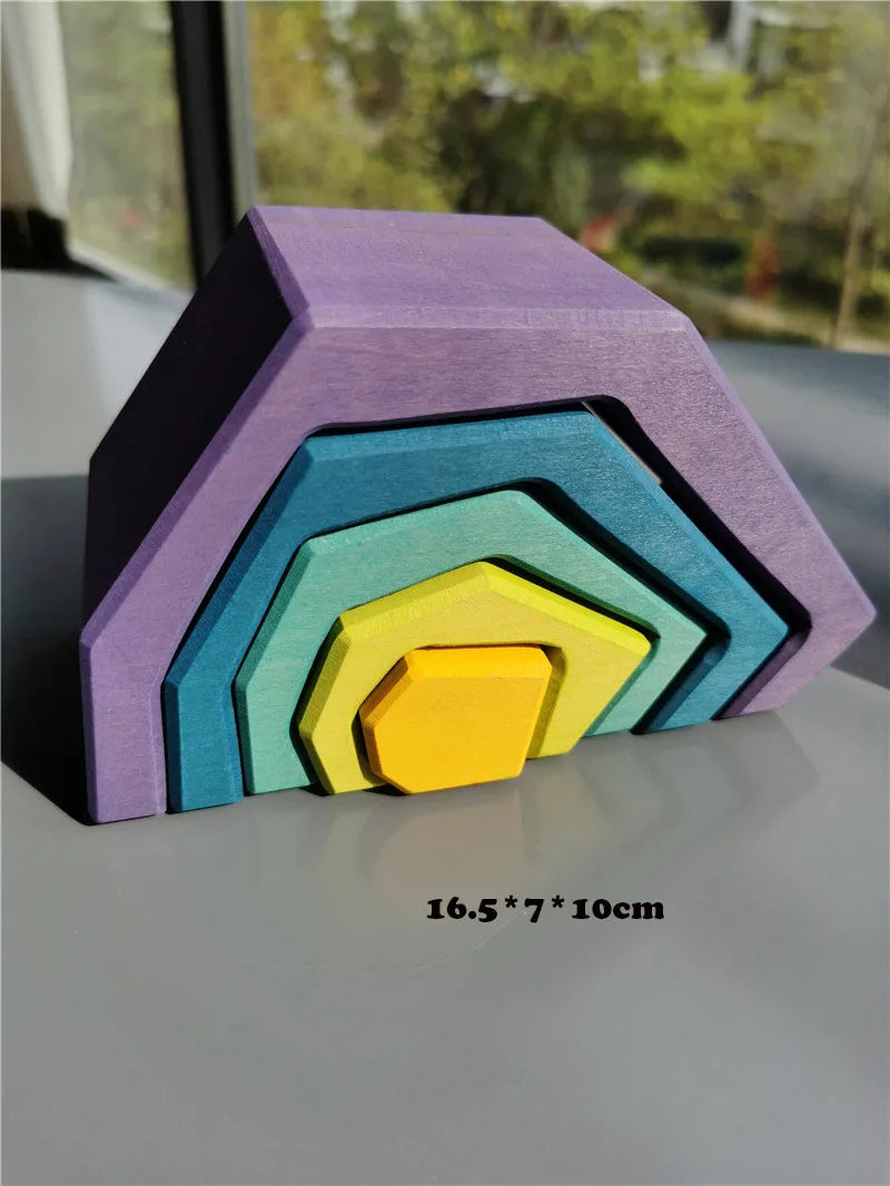 Wooden Elemental Stacking Toys