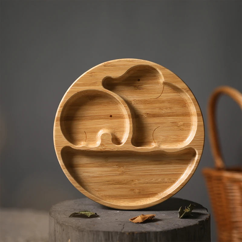 Elephant Divided Plate and Tableware Sets