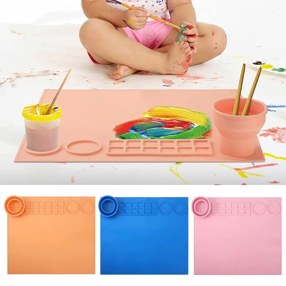 Kids Multifunctional Silicone Drawing Board | Oliver Montessori