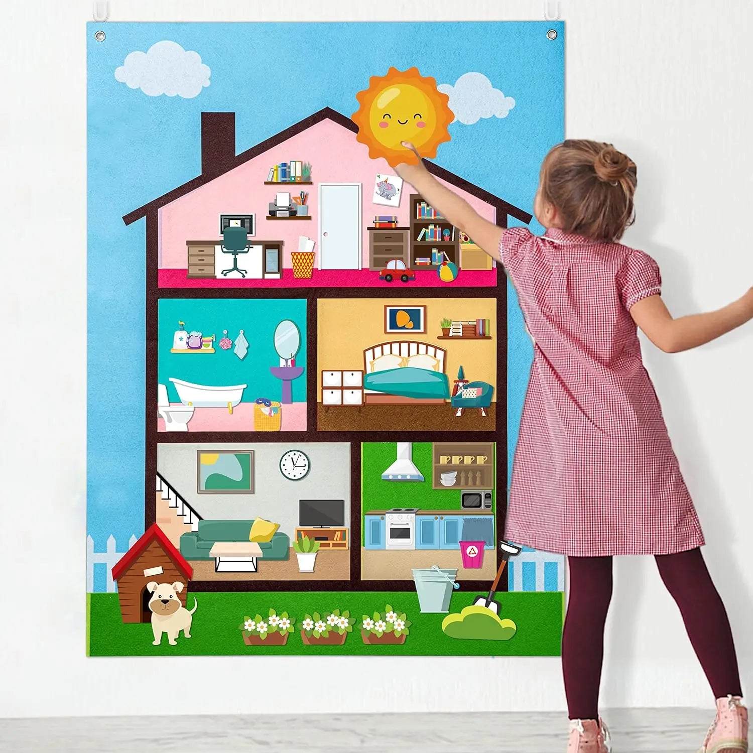 Felt Story Board for Kids – Themed Storytelling Set – Oliver & Company