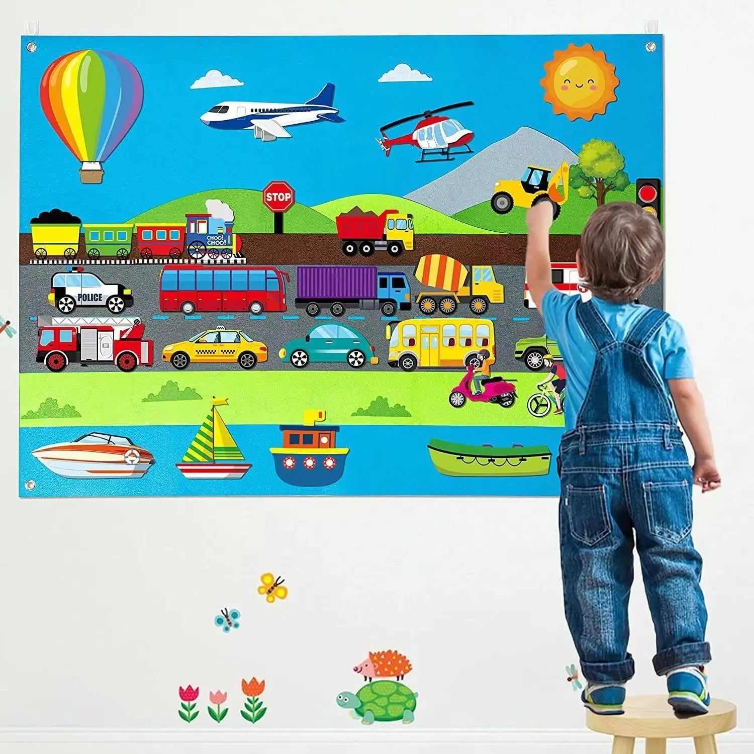 Felt Story Board for Kids – Themed Storytelling Set – Oliver & Company