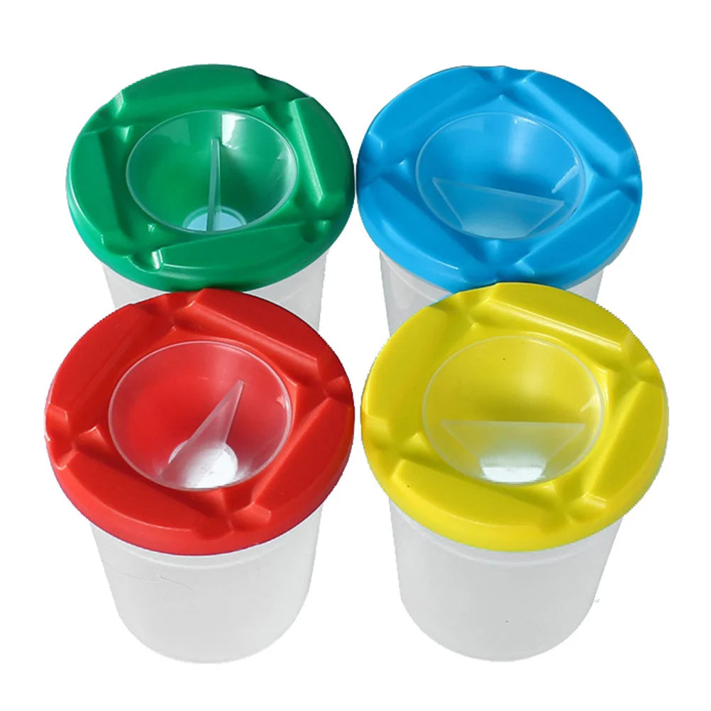 6pcs Painting Cups - Spill-Proof | Oliver Montessori Toys