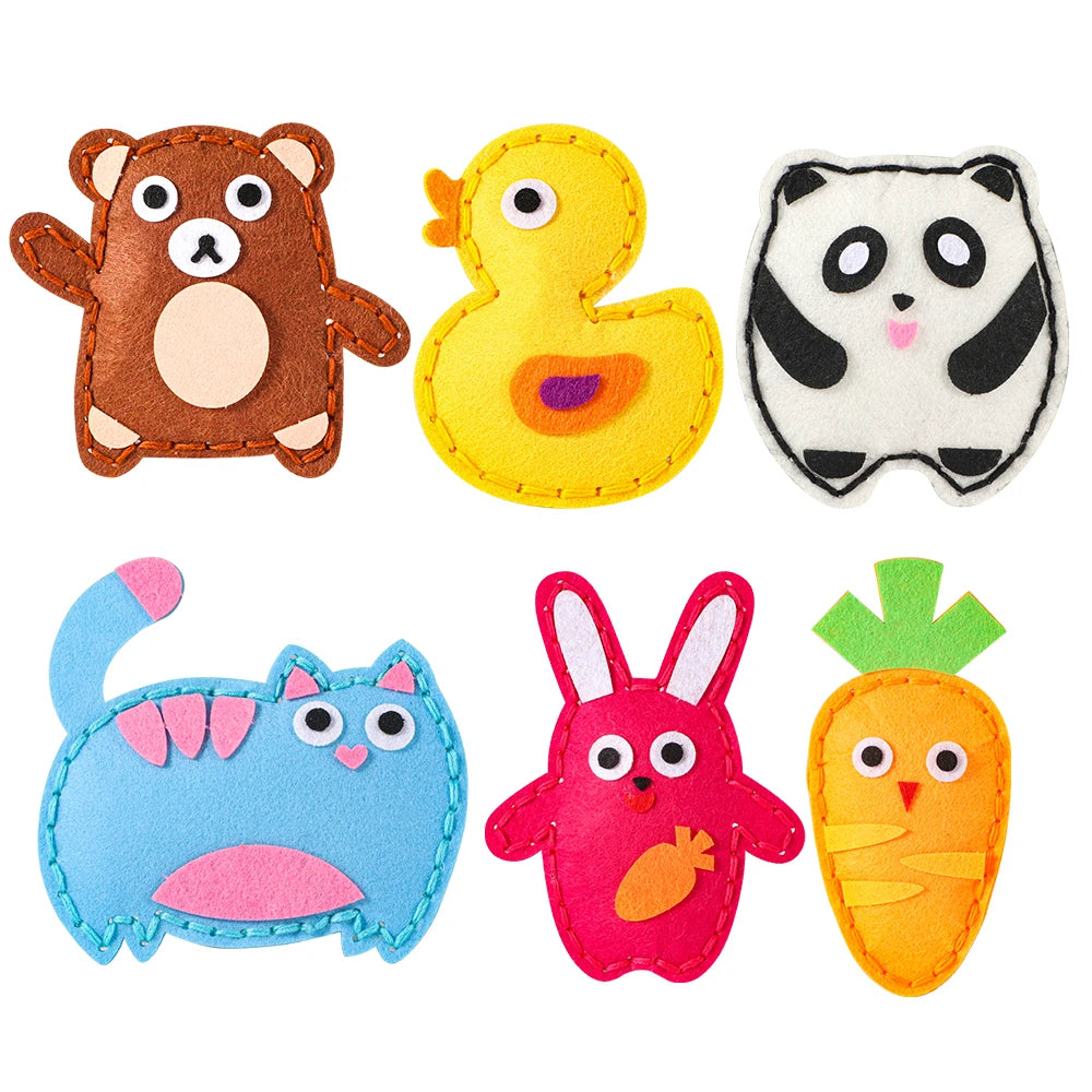 Felt Animal Sewing Kit for Kids – 6 Characters – Oliver & Company