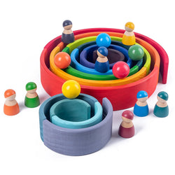 Montessori Wooden Stacker Learning Sets | Oliver Montessori