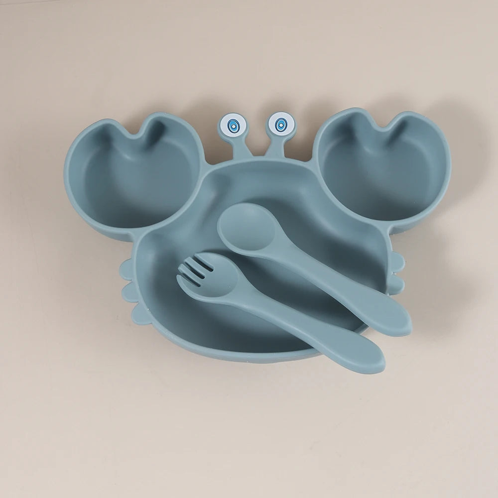 Silicone Crab Suction Plate | Oliver & Company Montessori Toys