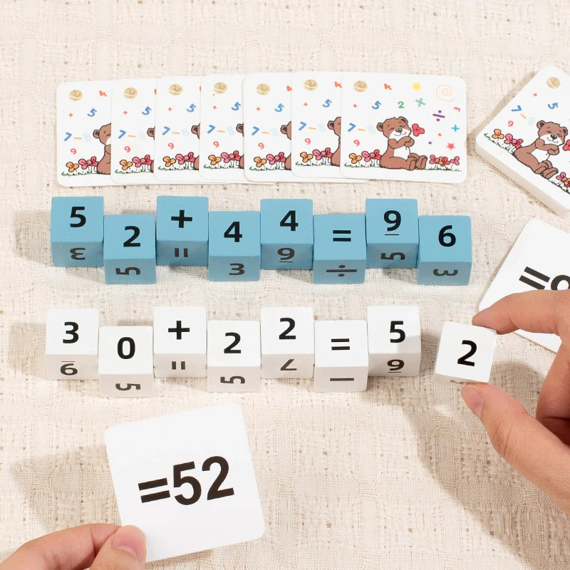 Digital Battle Game for Kids - Wooden Montessori Math Learning Toy