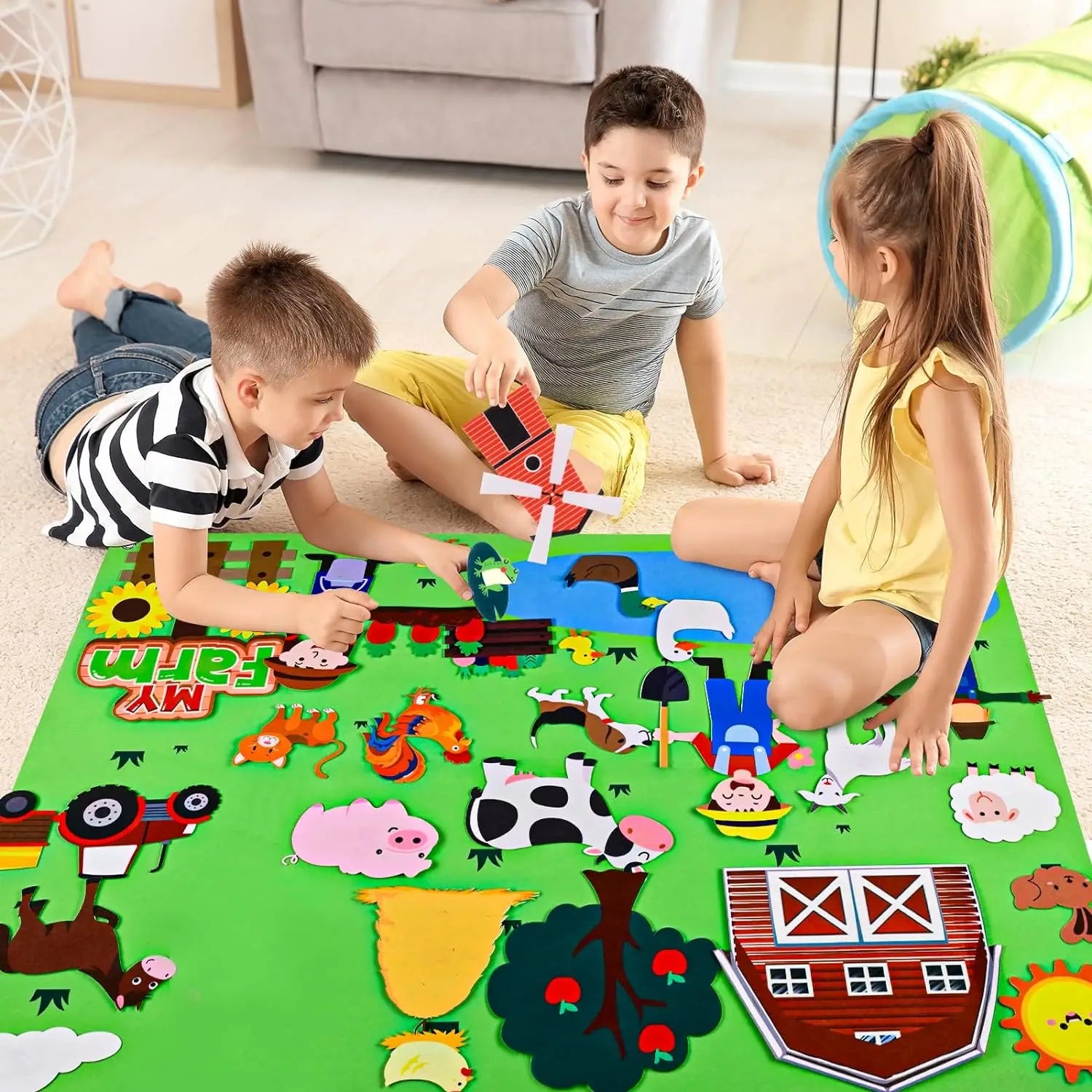 Felt Story Board for Kids – Themed Storytelling Set – Oliver & Company