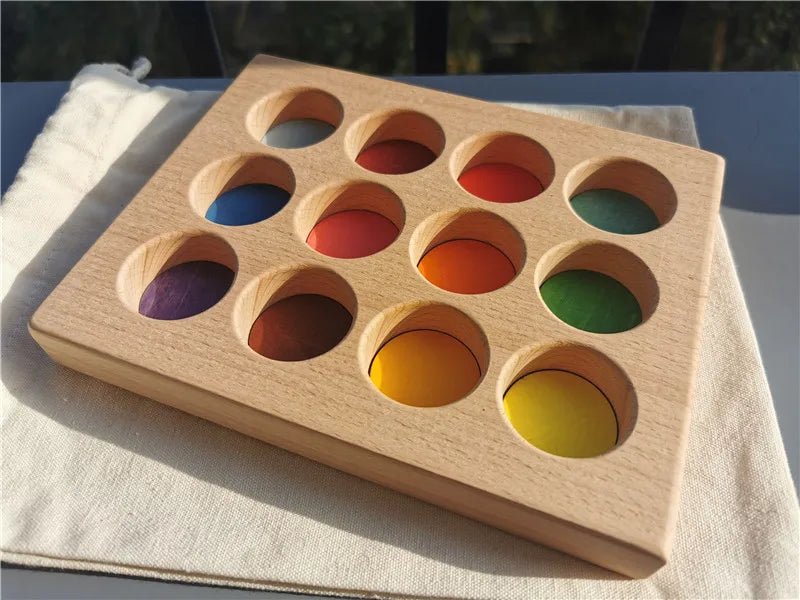 Music Sounding Trees and Marble Run with Balls | Oliver & Company Montessori Toys