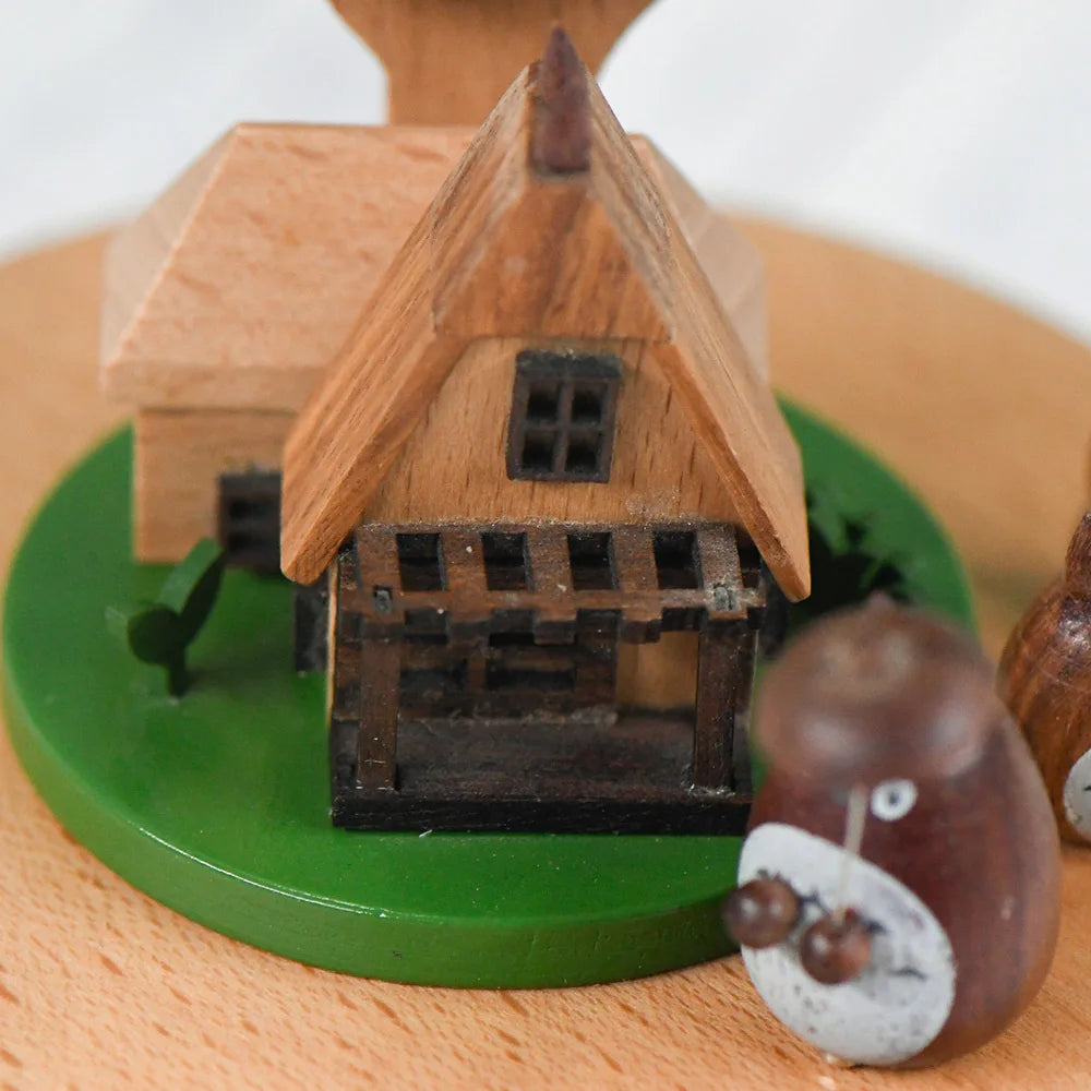 Wooden Cat Treehouse Music Box  | Oliver & Company 'Montessori Toys