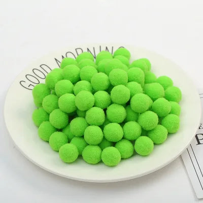 500/2000Pcs Mixed Color Fluffy Soft Colored Pompoms for Crafts