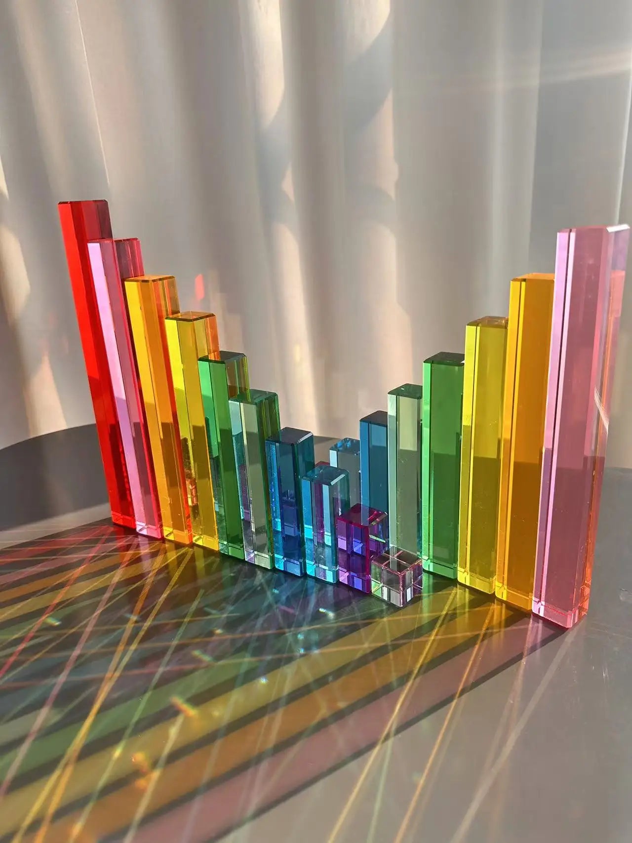 3D Gem Wooden Building Blocks
