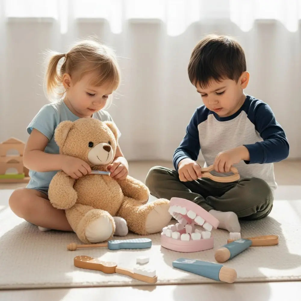 Wooden Dental Pretend Play Set | Oliver Montessori Toys