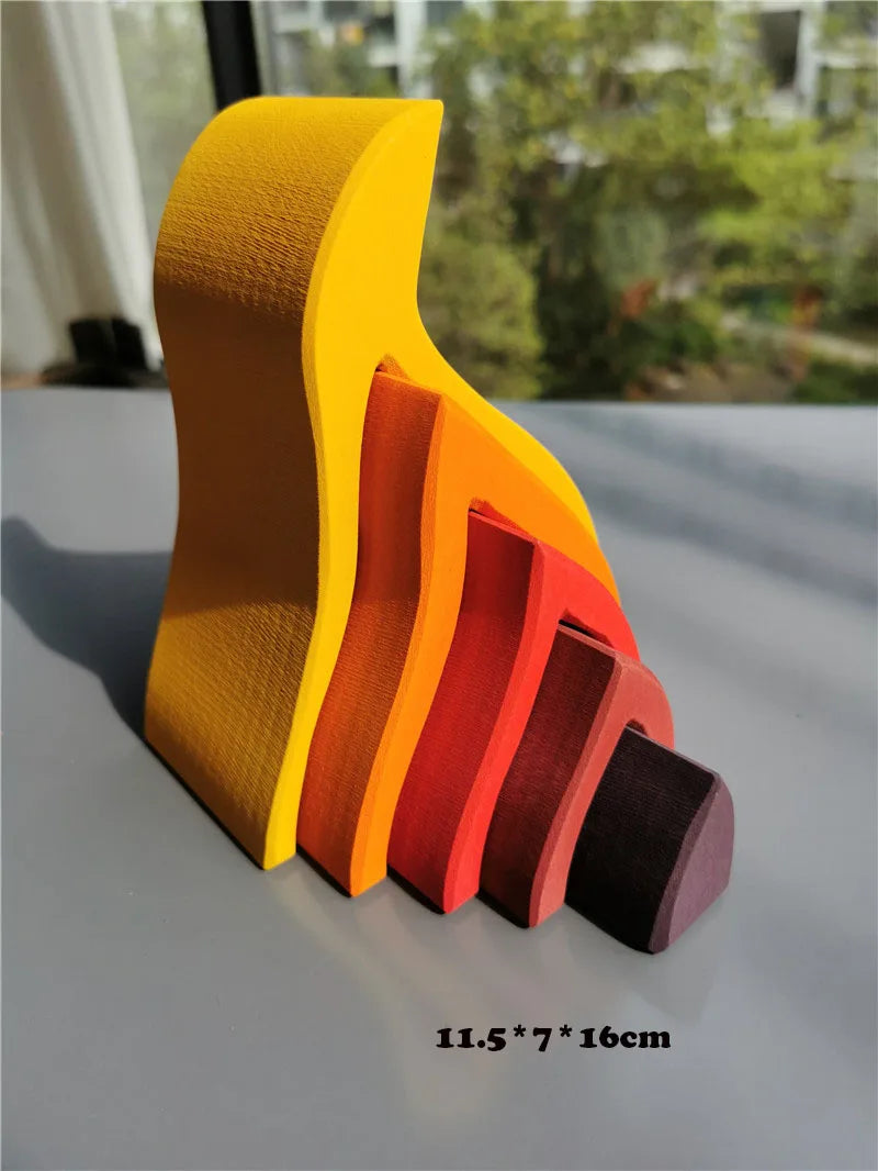 Wooden Elemental Stacking Toys