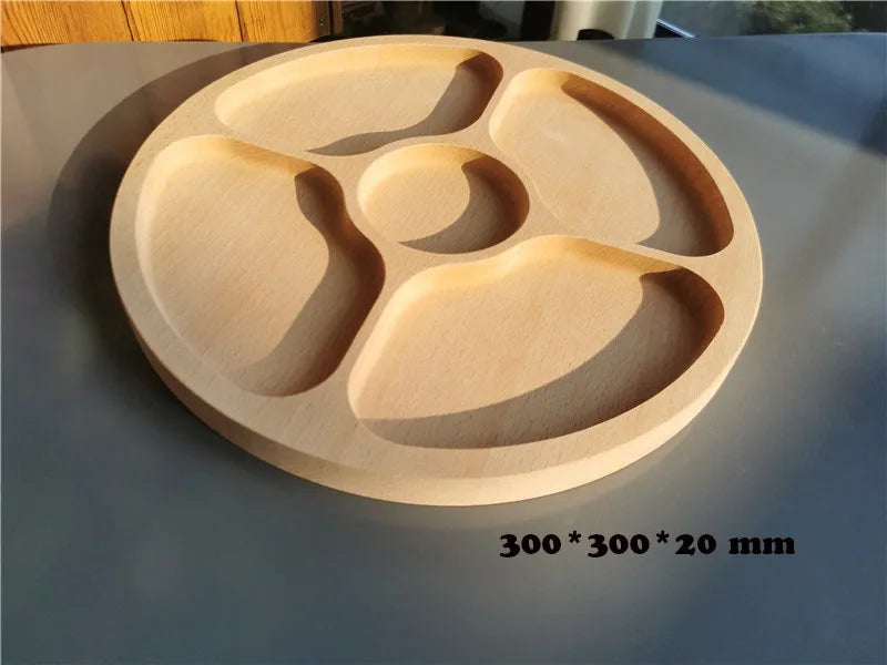 Wooden Round Sorting Trays