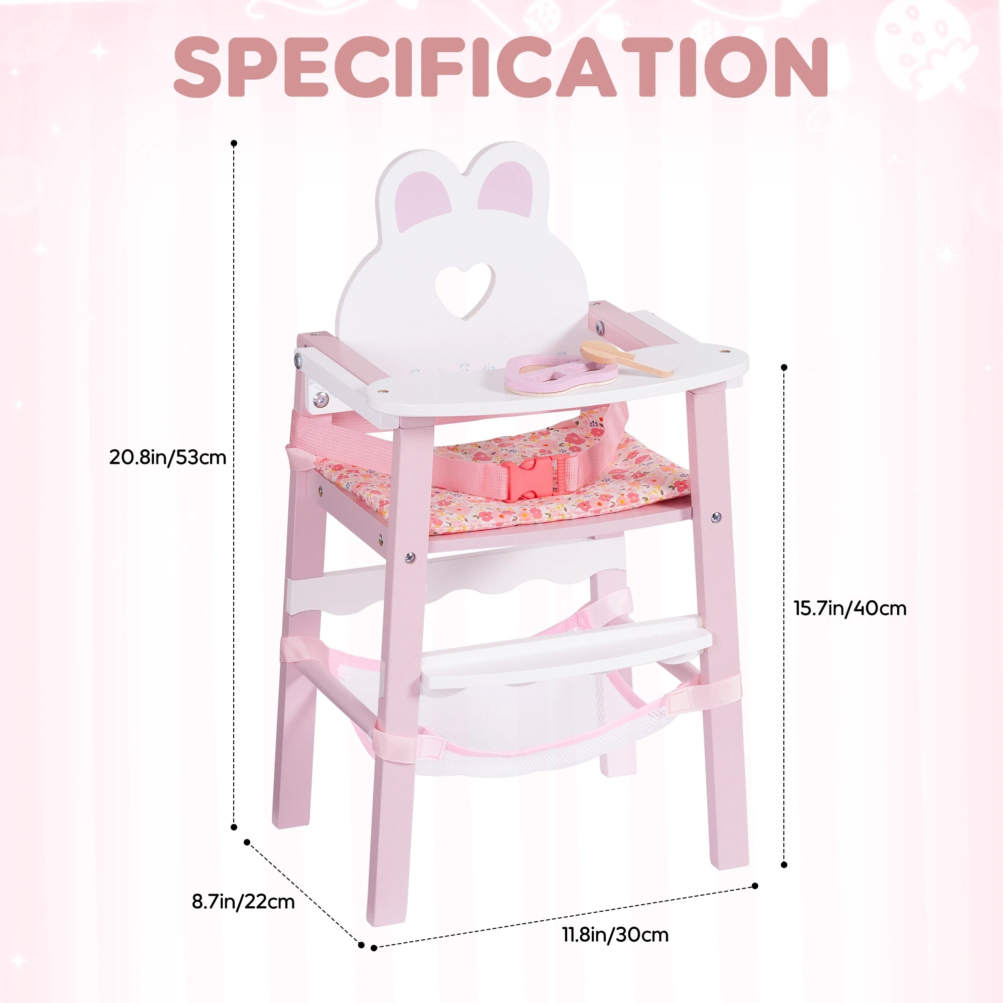 Bunny Doll Highchair