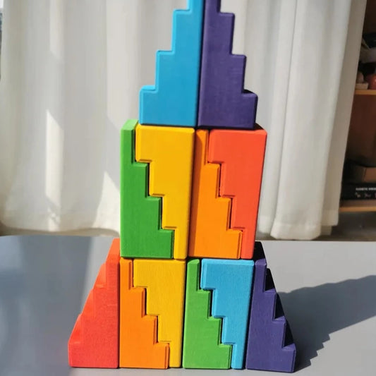 stacking stepped blocks