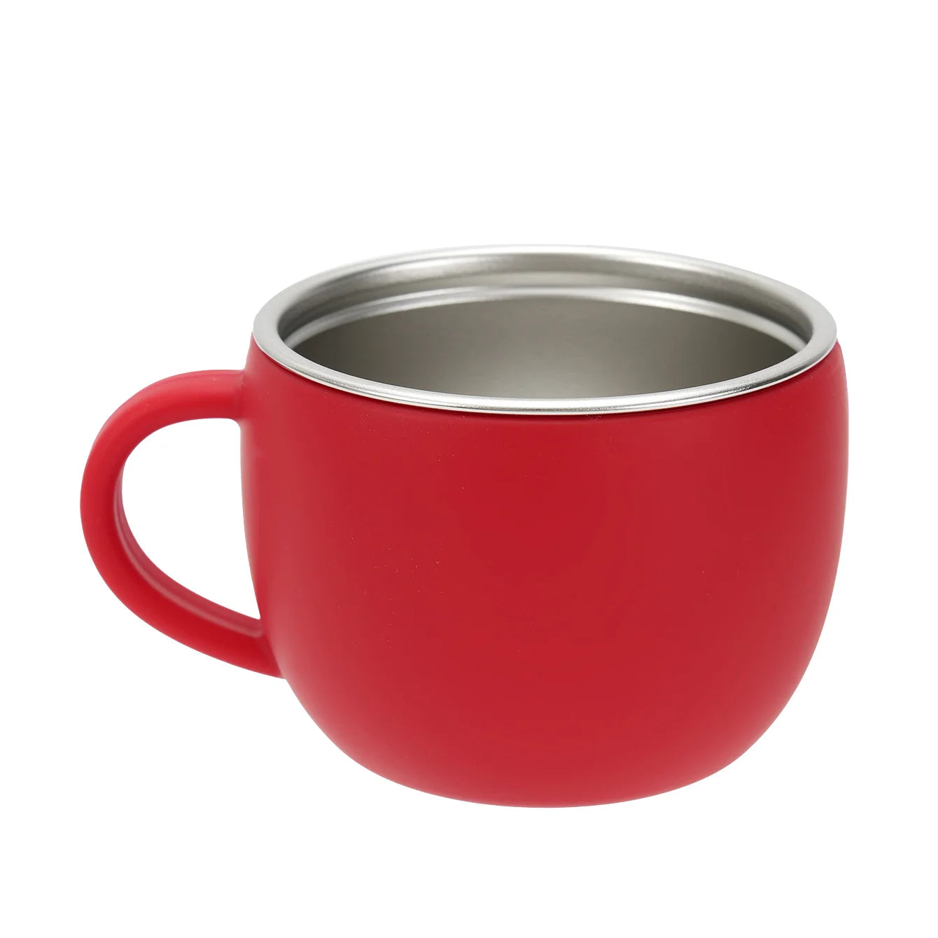 Stainless steel and silicone toddler mug in Red