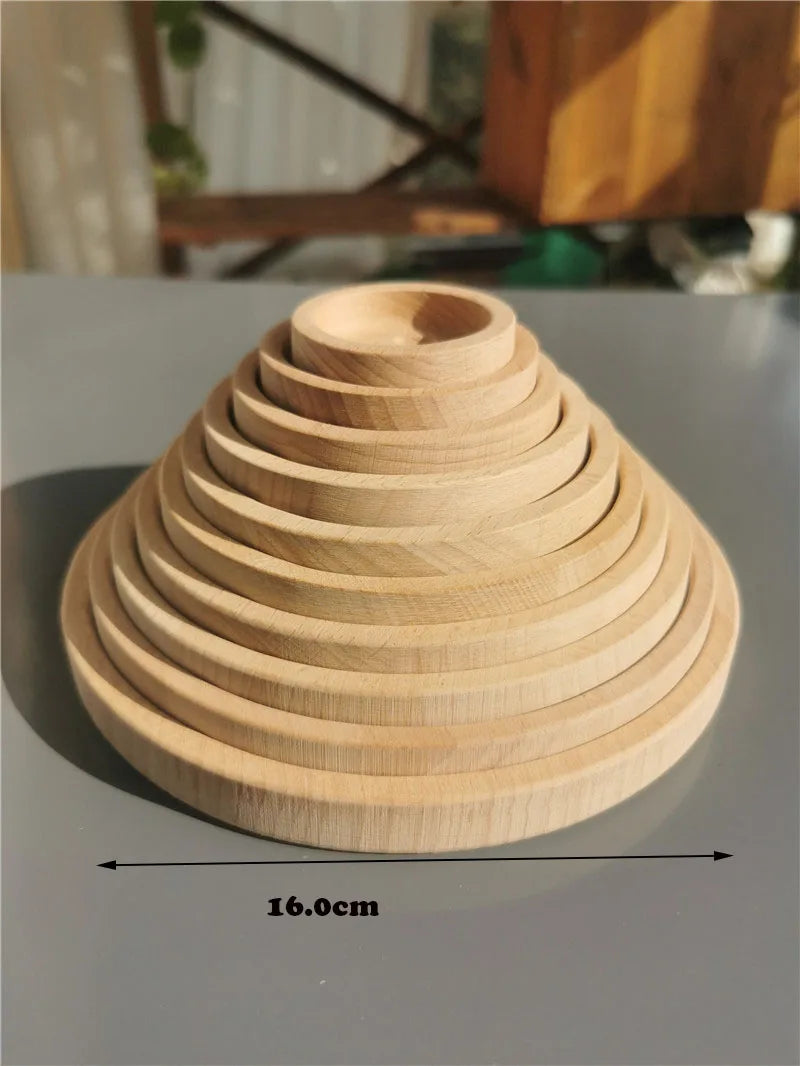 Wooden Montessori Counting Board Sets – Walnut Frame, Number Tiles & Felt Balls