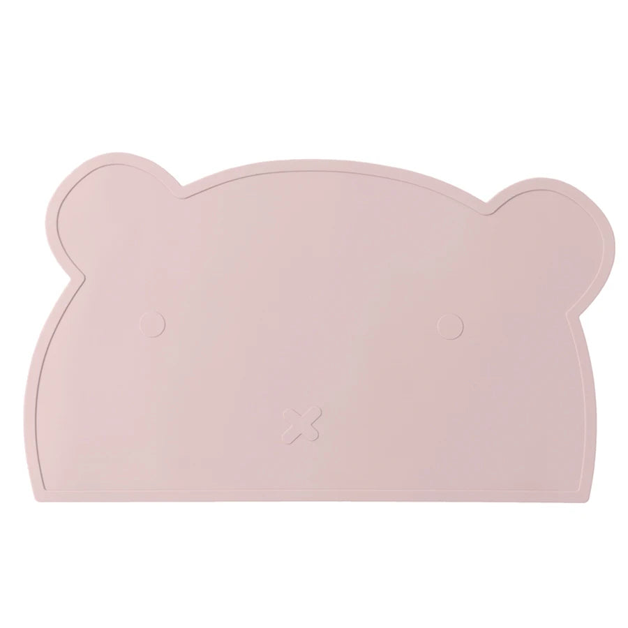 Dusty lilac bear silicone placemat