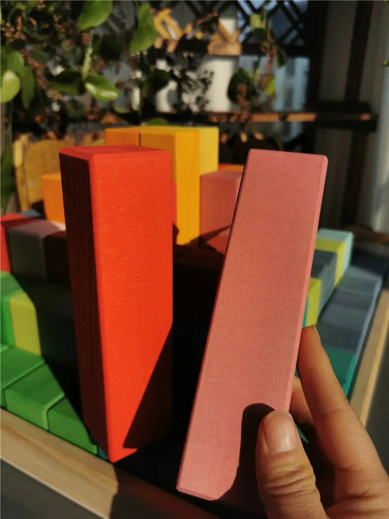 Large Basswood Building Blocks 100pc | Premium Wooden Toy Set