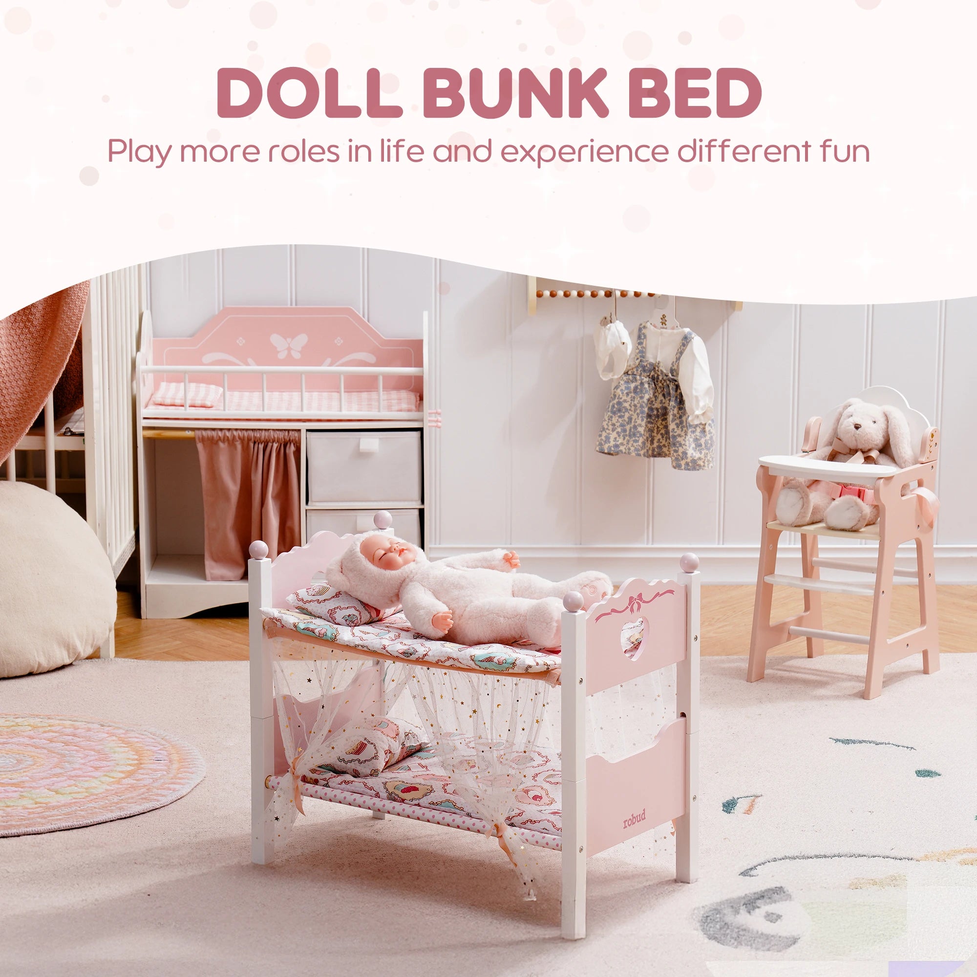 Stackable Doll Bunk Beds