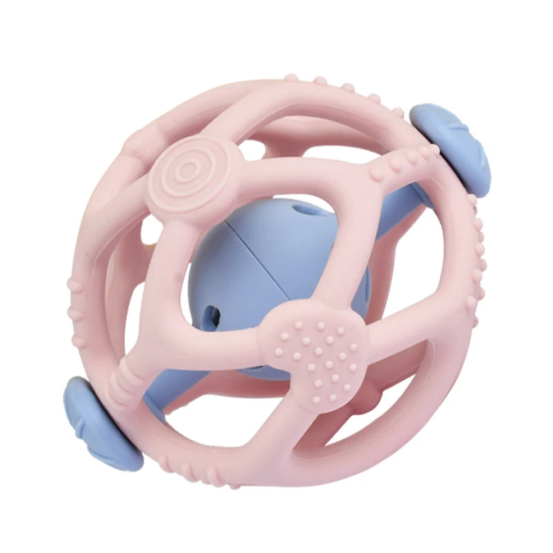 Textured Silicone Rattle Ball