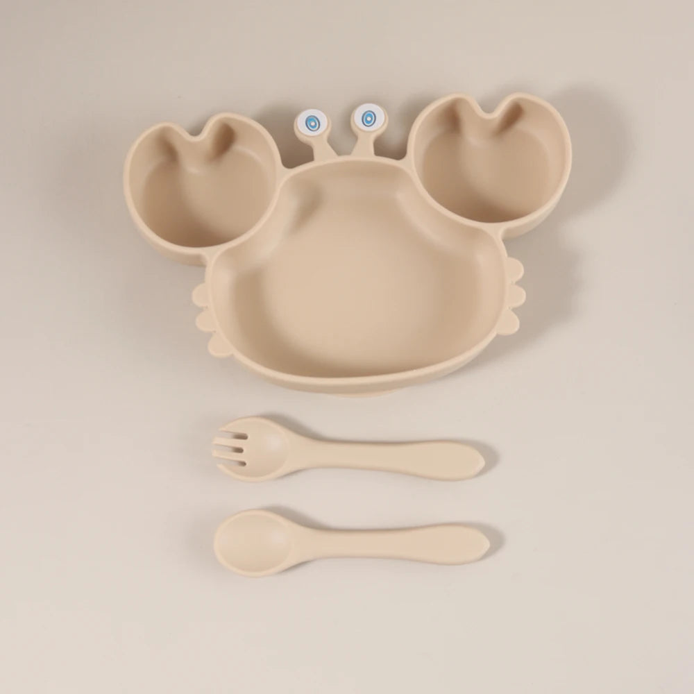 Silicone Crab Suction Plate | Oliver & Company Montessori Toys