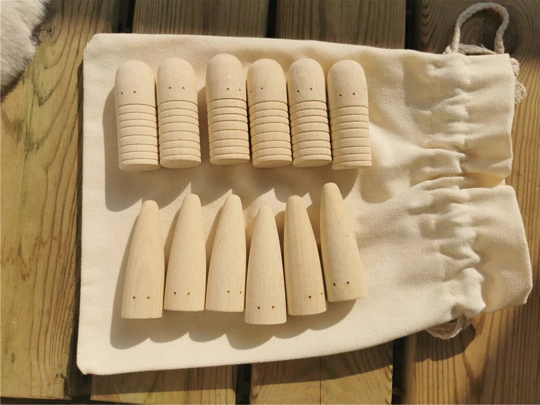 Rainbow Wooden Loose Parts | Shoots, Sticks & Cubes Set