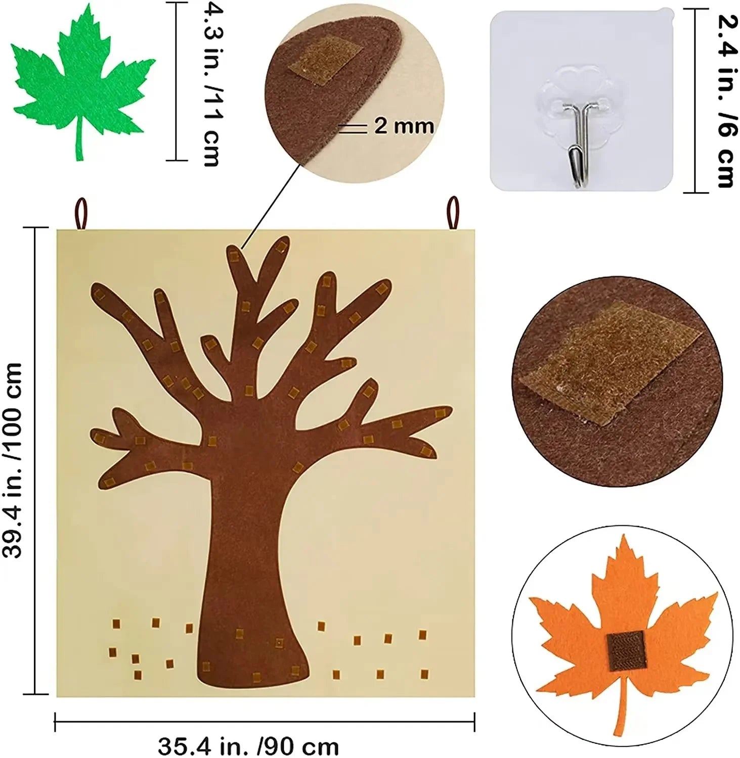Felt Autumn Tree Wall Hanging for Kids – Fall Activity – Oliver & Company