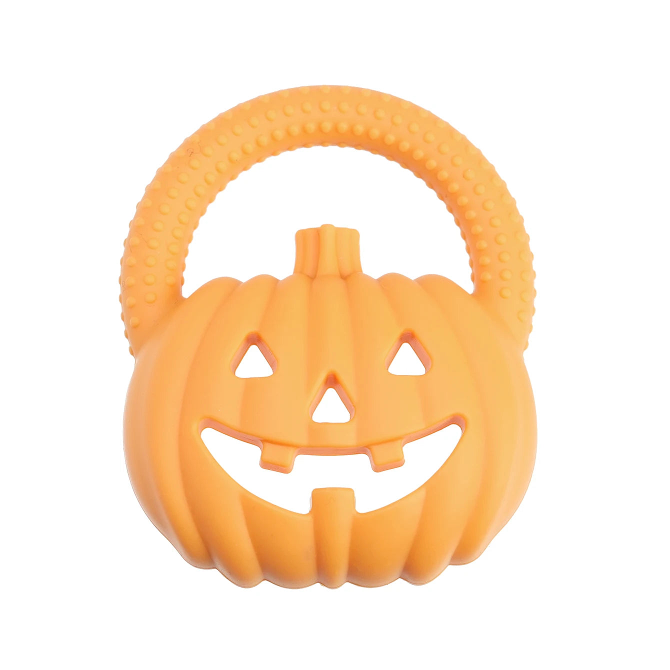 Pumpkin Silicone Teether | Oliver and Company Montessori Toys
